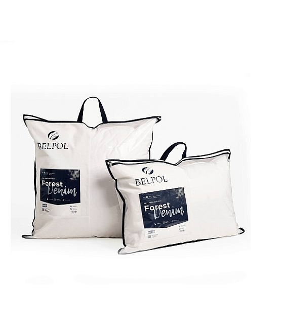 Подушка пуховая Forest Denim коттон твилл, 50*68см