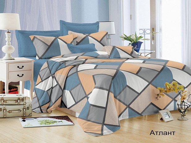 Комплект постельного белья Евростандарт Satin Collection, Атлант