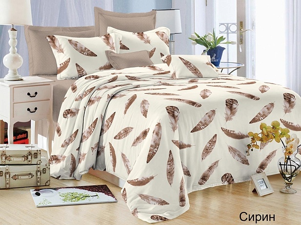 Комплект постельного белья 1,5 спальный Satin Collection, Сирин