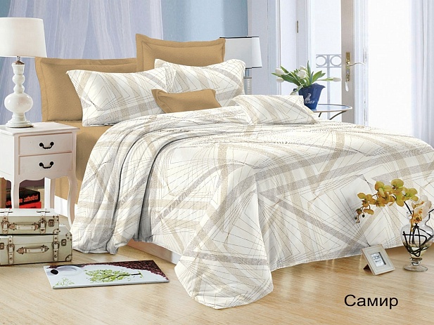 Комплект постельного белья Евростандарт Satin Collection, Самир