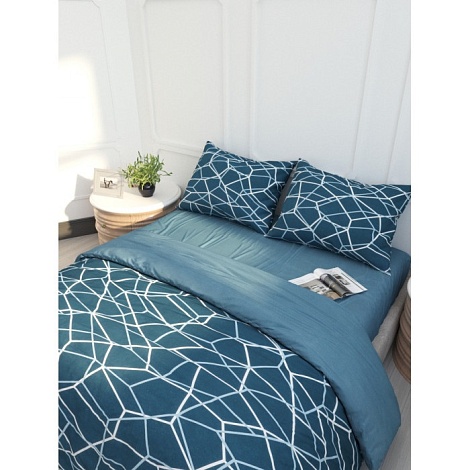 Комплект постельного белья 1,5 спальный на резинке, Квест