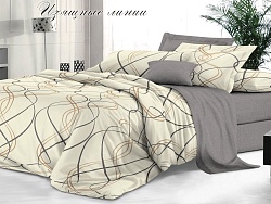 Комплект постельного белья 2-х спальный Макси "Sateen De Luxe" Эльф, Изящные линии
