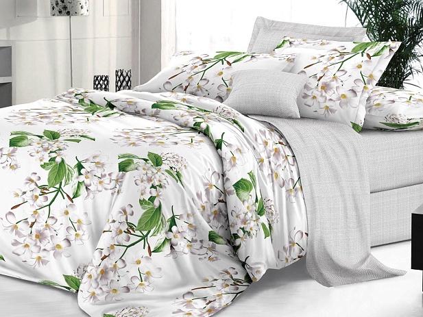 Комплект постельного белья Семейный "Sateen De Luxe" Эльф, Сиеста