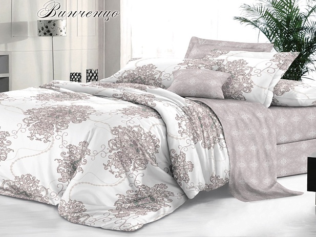Комплект постельного белья Семейный "Sateen De Luxe" Эльф, Винченцо
