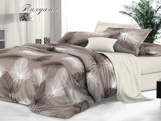 Комплект постельного белья 1,5 спальное "Sateen De Luxe" Эльф, Тихуана