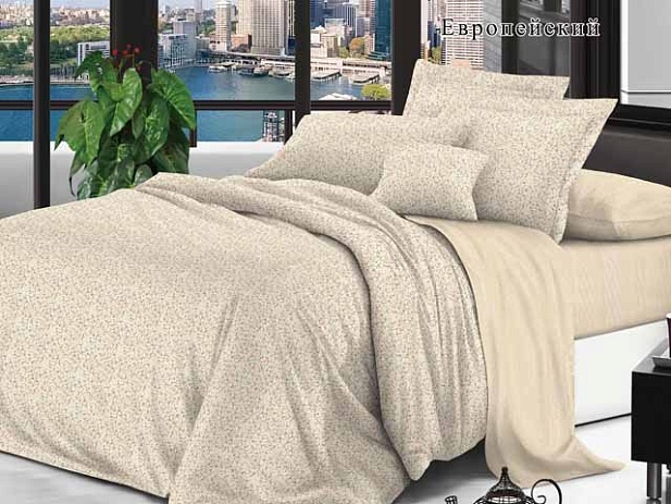 Комплект постельного белья 1,5 спальное "Sateen De Luxe" Эльф, Европейский