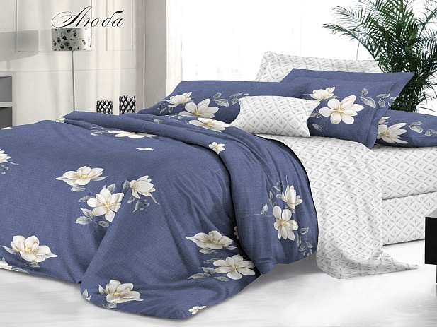 Комплект постельного белья Семейный "Sateen De Luxe" Эльф, Люба