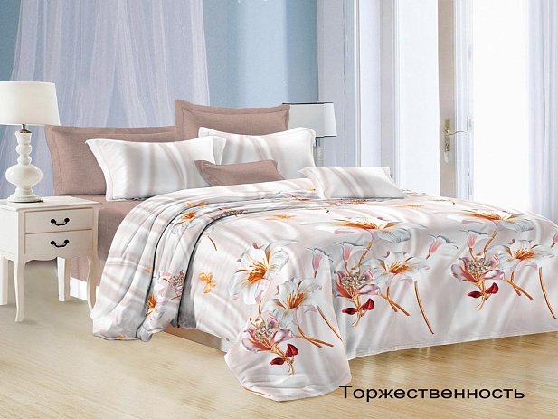 Комплект постельного белья 1,5 спальный Satin Collection, Торжественность