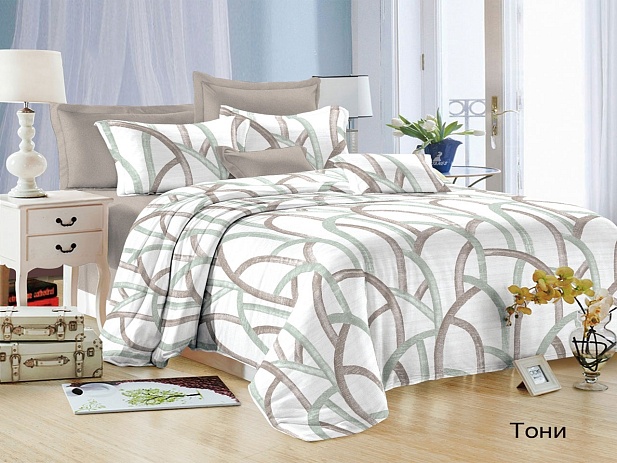 Комплект постельного белья Евростандарт Satin Collection, Тони