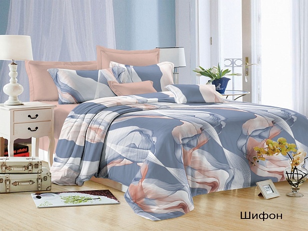 Комплект постельного белья Евростандарт Satin Collection, Шифон