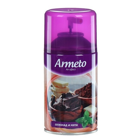 Освежитель ARMETO Шоколад и мята,  250мл (сменный блок на 60дней) 