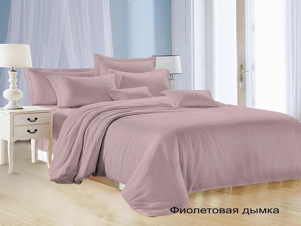 Комплект постельного белья Семейный Felicita, Фиолетовая дымка