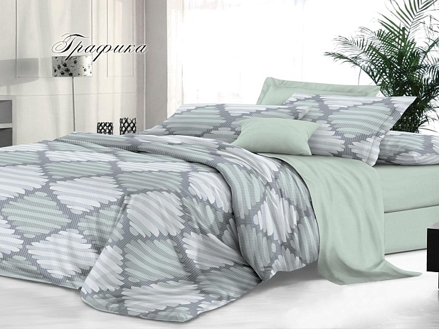 Комплект постельного белья 1,5 спальное "Sateen De Luxe" Эльф, Графика