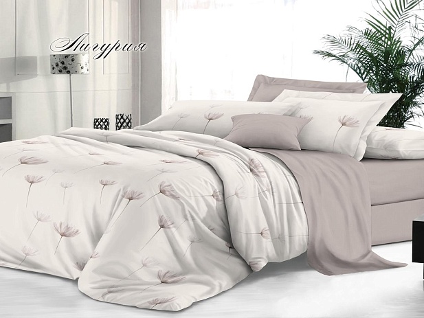 Комплект постельного белья 2-х спальный Макси "Sateen De Luxe" Эльф, Лигурия