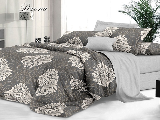 Комплект постельного белья 2-х спальный Макси "Sateen De Luxe" Эльф, Диона