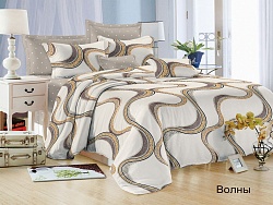 Комплект постельного белья 2-х спальный Satin Collection, Волны