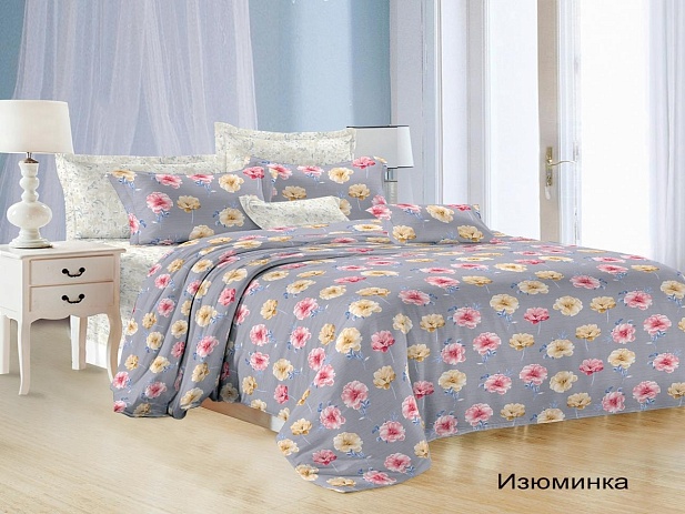 Комплект постельного белья 1,5 спальный Satin Collection, Изюминка