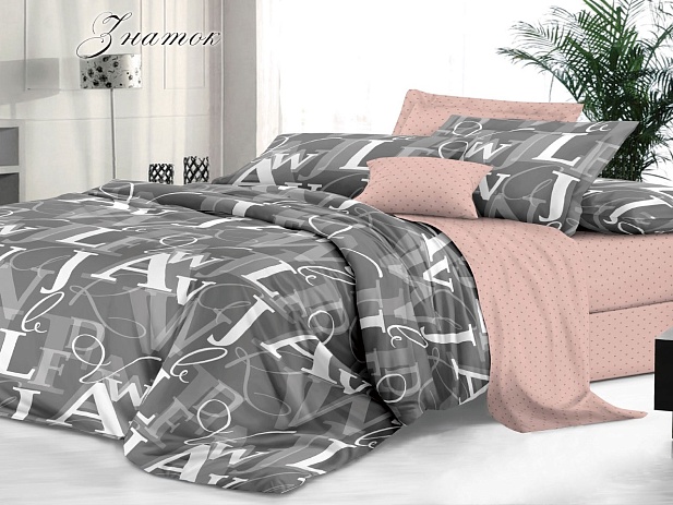 Комплект постельного белья Евро "Sateen De Luxe" Эльф, Знаток