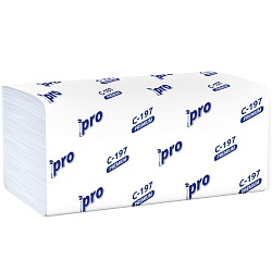 Бумажные полотенца PROTissue Vсл 2 слоя 200л. белые (22*21)